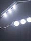 economico Luci per specchi-ZDM® 2m Set luci Fili luminosi 10 LED SMD 5054 1 x 12V 2A Adattatore 1 x dimmer 1 set Luce fredda Impermeabile Creativo Decorativo 110-240 V / Auto-adesivo