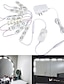 cheap Vanity Lights-2m Light Sets String Lights 10 LEDs SMD 5054 1 x 12V 2A Adapter 1 x On-line Dimmer Dwitch 1 set Cold White Waterproof Creative Decorative 110-240 V / Self-adhesive