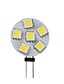 abordables Luces LED de 2 Pin-10 piezas 1 W Luces LED de Doble Pin 120 lm G4 6 Cuentas LED SMD 5050 Blanco Amarillo cálido 12 V
