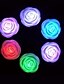 abordables Lumière LED-4 pcs rose fleur Ampoules LED veilleuses changeant romantique bougie lumière lampe festival fête décoration lumière