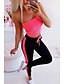 cheap Pants-Women&#039;s Sporty Sporty Patchwork Sweatpants Pants Micro-elastic Causal Solid Colored Mid Waist Fuchsia Gray Green S M L XL
