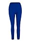 baratos Pants-Mulheres Básico Clássico Magro Calças Diário Cor Sólida Cintura Alta Azul Vinho Verde Tropa Preto Cáqui S M L XL XXL