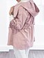 cheap Coats &amp; Trench Coats-Women&#039;s Trench Coat Daily Basic Street chic Plus Size Oversized Regular Solid Colored Wine / Black / Blushing Pink XL / XXL / XXXL / Loose