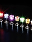 cheap Décor &amp; Gadget Lights-2pcs LED Earring Light Up Crown Glowing Crystal Stainless Ear Drop Ear Stud Earring Jewelry for Dance/Xmas/KTV Party Women Girl