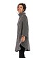 cheap Hoodies &amp; Sweatshirts-Women&#039;s Sweatshirt Striped Daily Basic Streetwear Hoodies Sweatshirts  Cotton Loose Black Light gray