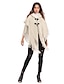 cheap Sweaters-Women&#039;s Cardigan Solid Colored Cotton Long Sleeve Loose Sweater Cardigans Hooded Fall Beige