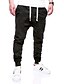 cheap Pants-Men&#039;s Basic Daily Going out Sweatpants Pants Camouflage Full Length Drawstring Black Khaki