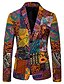 economico Men&#039;s Christmas Outerwear-Per uomo Completi Standard Cotone Uomo Tuta Arancione Bavero sciallato