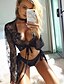cheap At Home-Women&#039;s Gartered Lingerie Sexy Lingerie Lace Party Valentine&#039;s Day Polyester Pure Color Sexy Uniforms Hot Retro Fall Winter Spring / Summer