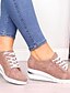 economico Women&#039;s Sneakers-Per donna Scarpe da ginnastica Giornaliero Tinta unita Estate Piatto Punta tonda PU Con lacci intrecciali Nero Rosa Blu