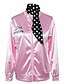 abordables Chaquetas para Mujer-Hombre Un Color Delgado Trajes de chaqueta Ropa Cotidiana Rosa