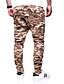 billige Pants-Herre Basale Daglig I-byen-tøj Joggingbukser Bukser Camouflage Fuld længde Snørelukning Sort Kakifarvet