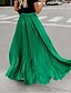 cheap Skirts-Elegant Women&#039;s Swing Maxi Skirt in Chiffon Satin