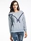 preiswerte Wintermäntel-Damen Pullover Solide Grundlegend nette Art Kapuzenpullover Sweatshirts Baumwolle Weiß Rosa Grau