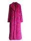 cheap Furs &amp; Leathers-Women&#039;s Faux Fur Coat Fall &amp; Winter Daily Maxi Coat Regular Fit Basic Streetwear Jacket Long Sleeve Solid Colored Fuchsia White Black