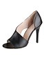 cheap Sandals-Women&#039;s Sandals Stiletto Heel Peep Toe PU Classic Summer Black / Light Pink
