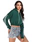 preiswerte Kapuzenpullis &amp; Sweatshirts-Damen Kapuzenshirt Solide Grundlegend Street Schick Kapuzenpullover Sweatshirts Baumwolle Grün