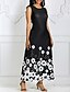 cheap Maxi Dresses-Women&#039;s Sheath Dress Maxi long Dress - Sleeveless Floral Print Spring &amp; Summer 2020 Black S M L XL XXL XXXL