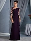 cheap Maxi Dresses-Women&#039;s Maxi Wine Purple Dress Sheath Solid Colored Lace S M Slim