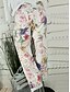abordables Bottoms-Mujer Básico Corte Ancho Chinos Pantalones - Floral Blanco M / L / XL
