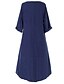 cheap Maxi Dresses-Women&#039;s Swing Dress Maxi long Dress - Long Sleeve Color Block Plus Size Blue Red Yellow L XL XXL XXXL XXXXL XXXXXL