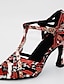 preiswerte Pumps &amp; Heels-Damen Schuhe für den lateinamerikanischen Tanz Absätze Keilabsatz Rot-Schwarz Schwarz / Grün Silber / schwarz T-Riemen