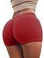 cheap Sport Athleisure-Women&#039;s Indoor Vacation Beach Basic Legging Print Solid Colored Mid Waist Blue Blushing Pink Wine S M L / Fashion / Classic / Slim