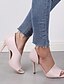 cheap Sandals-Women&#039;s Sandals Stiletto Heel Peep Toe PU Classic Summer Black / Light Pink