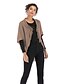 cheap Sweaters-Women&#039;s Cardigan Solid Colored Cotton Half Sleeve Loose Sweater Cardigans Turndown Fall Khaki Black Red