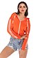cheap Hoodies &amp; Sweatshirts-Women&#039;s Daily Hoodie Solid Colored Basic Streetwear Hoodies Sweatshirts  Cotton Orange