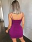 cheap Bodycon Dresses-Women&#039;s Basic Elegant Bodycon Sheath Dress - Solid Colored Backless Ruched Pleated Purple S M L XL