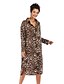 cheap Casual Dresses-Women&#039;s Blouse Shirt Leopard Cheetah Print Long Sleeve Print Shirt Collar Tops Loose Cotton Basic Streetwear Basic Top Black Khaki