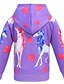 preiswerte Jacken &amp; Mäntel für Mädchen-Kinder Mädchen Jacke &amp; Mantel Einhorn Geometrisch Aktiv Grundlegend Standard Purpur Rosa Fuchsie