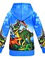 cheap Boys&#039; Hoodies &amp; Sweatshirts-Kids Boys&#039; Hoodie &amp; Sweatshirt Long Sleeve Dinosaur Print Print Blue Black Red Children Tops Basic Halloween