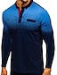 cheap Polos-Men&#039;s Golf Shirt Tennis Shirt Polka Dot Graphic Other Prints Collar Button Down Collar Daily Weekend Long Sleeve Tops Streetwear White Black Gray