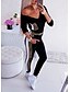 cheap Jumpsuits &amp; Rompers-Women&#039;s Jumpsuit Leopard Basic V Neck Straight Regular Fit Black S M L