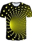 preiswerte Herren T-Shirts &amp; Tank Tops-Herren T Shirt Graphic 3D-Druck Rundhalsausschnitt Schwarz Gelb Rote Königsblau Purpur 3D-Druck Ausgehen Kurzarm 3D Bedruckt Bekleidung Strassenmode Basic