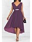 cheap Elegant Dresses-Women&#039;s A Line Dress Maxi long Dress Purple Red Navy Blue Sleeveless Solid Colored V Neck Solid Color Chiffon S M L XL XXL 3XL 4XL 5XL / Plus Size / Plus Size