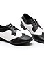 abordables Chaussures pour hommes-Homme Chaussures de danse Chaussures Modernes Salon Talon Talon épais Noir / Blanc Lacet / Utilisation / Entraînement