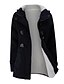 abordables Manteaux &amp; Trenchs Femme-automne basique de couleur unie pour femmes&amp;amp; veste d&#039;hiver régulière tous les jours à manches longues manteau en laine tops noir