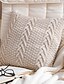 cheap Home &amp; Garden-Set of 1 Cotton / Faux Linen Pillow Cover, Solid Colored Throw Pillow