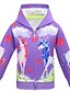 cheap Girls&#039; Jackets &amp; Coats-Kids Girls&#039; Jacket &amp; Coat Unicorn Geometric Active Basic Regular Purple Blushing Pink Fuchsia