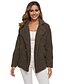 cheap Furs &amp; Leathers-Women&#039;s Teddy Coat Daily Fall Regular Coat Regular Fit Jacket Long Sleeve Solid Color Formal Style Dark Grey Camel
