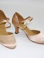 abordables Pumps &amp; Heels-Femme Chaussures Modernes Talon Talon Cubain Satin Amande / Utilisation / Entraînement