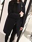 cheap Coats &amp; Trench Coats-Women&#039;s Coat Long Solid Colored Daily Black Navy Blue Gray S M L XL
