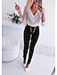cheap Bottoms-Women&#039;s Street chic Slim Pants - Solid Colored Black S M L