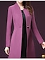 cheap Coats &amp; Trench Coats-Women&#039;s Fall &amp; Winter Coat Long Solid Colored Daily Basic Black S M L