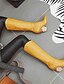 baratos Boots-Mulheres Botas Botas de cowboy caubói Salto de fantasia Dedo Apontado Botas Longas Vintage Diário Escritório e Carreira Couro Ecológico Animal Modelado Sólido Inverno Amarelo Vermelho Branco