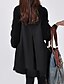cheap Coats &amp; Trench Coats-Women&#039;s Coat Daily Winter Fall Long Coat Regular Fit Classic &amp; Timeless Jacket Long Sleeve Black Gray