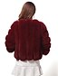 preiswerte Pelz &amp; Ledermode für Damen-Damen Pelzmantel Winter Ausgehen Lang Mantel Normale Passform Jacken Langarm Solide Grau Rote Leicht Blau